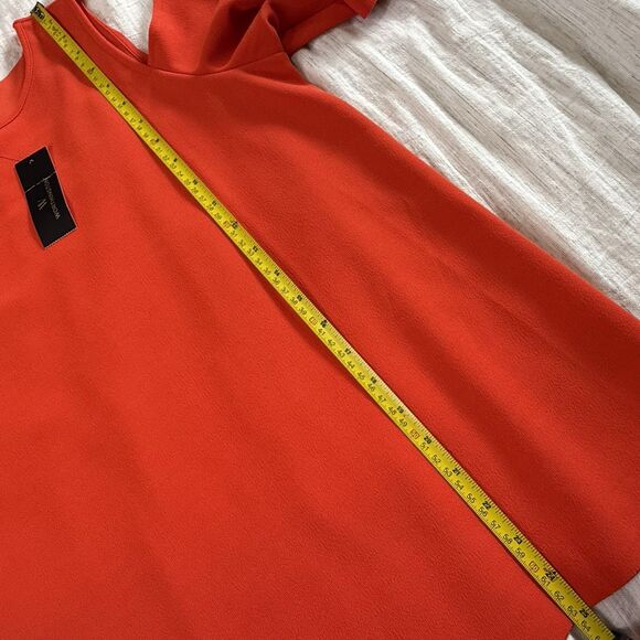 NEW Worthington Woman's Knit Blouse Orange Cold Shoulder 3/4 Sleeve Size Medium - Picture 14 of 16